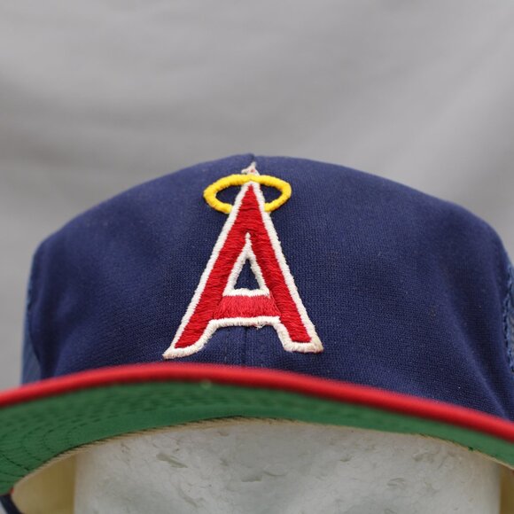 California Angles Hat (VTG) - 1970s Trucker Hat by Annco - Adult Snapback - Picture 2 of 8